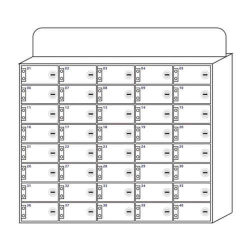 Wandmontierter Handy-Aufbewahrungsschrank Aus Acryl Mit Schloss. Weiße Handy-Aufbewahrungsbox Für Den Schreibtisch. Organisieren Und Sichern Sie Ihre Telefone. Verdicktes Design Für Langlebigkeit./Whi Wandmontierter Handy-Aufbewahrungsschrank Aus Acryl Mit Schloss. Weiße Handy-Aufbewahrungsbox Für Den Schreibtisch. Organisieren Und Sichern Sie Ihre Telefone. Verdicktes Design Für Langlebigkeit./Whi von Generic