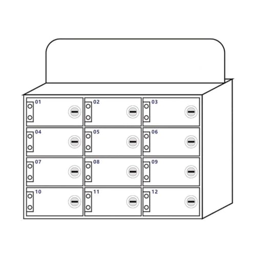 Wandmontierter Handy-Aufbewahrungsschrank Aus Acryl Mit Schloss. Weiße Handy-Aufbewahrungsbox Für Den Schreibtisch. Organisieren Und Sichern Sie Ihre Telefone. Verdicktes Design Für Langlebigkeit./Whi Wandmontierter Handy-Aufbewahrungsschrank Aus Acryl Mit Schloss. Weiße Handy-Aufbewahrungsbox Für Den Schreibtisch. Organisieren Und Sichern Sie Ihre Telefone. Verdicktes Design Für Langlebigkeit./Whi von Generic