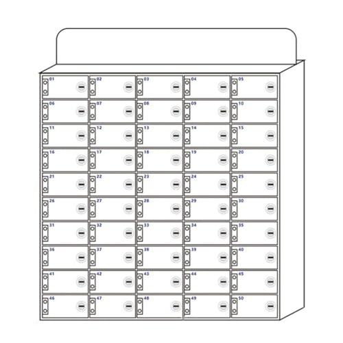 Wandmontierter Handy-Aufbewahrungsschrank Aus Acryl Mit Schloss. Weiße Handy-Aufbewahrungsbox Für Den Schreibtisch. Organisieren Und Sichern Sie Ihre Telefone. Verdicktes Design Für Langlebigkeit./Whi Wandmontierter Handy-Aufbewahrungsschrank Aus Acryl Mit Schloss. Weiße Handy-Aufbewahrungsbox Für Den Schreibtisch. Organisieren Und Sichern Sie Ihre Telefone. Verdicktes Design Für Langlebigkeit./Whi von Generic