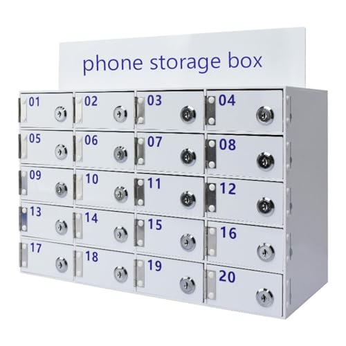 Wandmontierter Handy-Aufbewahrungsschrank Aus Acryl Mit Schlüssel, Handy-Schließfach Für Büro, Schule, Klassenzimmer, Fabrik, Durchsichtiger Aufbewahrungsschrank/White/40 Grids Wandmontierter Handy-Aufbewahrungsschrank Aus Acryl Mit Schlüssel, Handy-Schließfach Für Büro, Schule, Klassenzimmer, Fabrik, Durchsichtiger Aufbewahrungsschrank/White/40 Grids von Generic