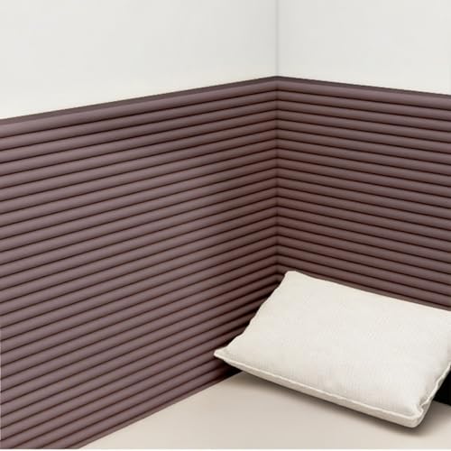 Wandpolster Kinderzimmer, Wandkissen Selbstklebend Anti-Collision, Wandpaneele Gepolstert 200cm, Wandschutz Bett, Rückenpolster Wand, Dicke 10mm, Kinderleicht Montierbar(Coffee,1pcs) von Generic