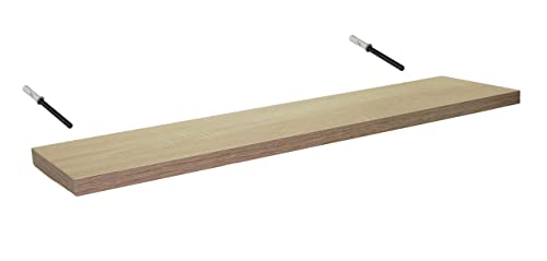 Wandregal - Hängeregal - Moderner Stil und einfache Installation - Wandboard - Wand Regalbrett zu jedem Zimmer - Einzigartiges Innendesign an Ihren Fingerspitzen, 120 cm von Generic