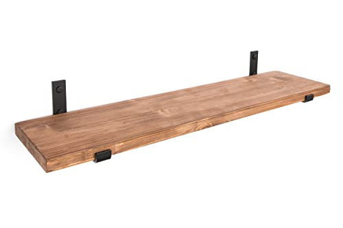Wandregal Holz 50x20 cm - Regalbrett Holz - Moderner Stil und einfache Installation - Wandboard - Regal Wand als Einzigartiges Innendesign an Ihren Fingerspitzen - Schweberegal mit Regalträger Wandregal Holz 50x20 cm - Regalbrett Holz - Moderner Stil und einfache Installation - Wandboard - Regal Wand als Einzigartiges Innendesign an Ihren Fingerspitzen - Schweberegal mit Regalträger von Generic