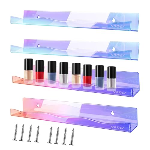 Wandregal aus Acryl - Wandmontiertes Haushaltsregal, fasziniert von den wunderschönen Displays in den Displayfarben und Acryl-Gewürzregalen für Badezimmer, Schlafzimmer, Cuc von Generic