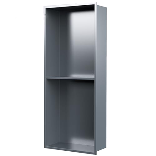 Wandregal für Badezimmer aus Edelstahl, integriertes Duschregal, integrierter Organizer für Badezimmer und Schrank Wandregal für Badezimmer aus Edelstahl, integriertes Duschregal, integrierter Organizer für Badezimmer und Schrank von Generic