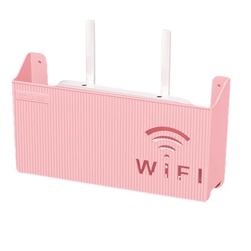 Wandregal für Router – WiFi-Router-Regalwand | Home-Router-Boxen, WiFi-Boxen zur Kühlung von unten, Halterung für WLAN-Router, kabellos, ABS, ohne Stanzen für Wohnzimmer Wandregal für Router – WiFi-Router-Regalwand | Home-Router-Boxen, WiFi-Boxen zur Kühlung von unten, Halterung für WLAN-Router, kabellos, ABS, ohne Stanzen für Wohnzimmer von Generic