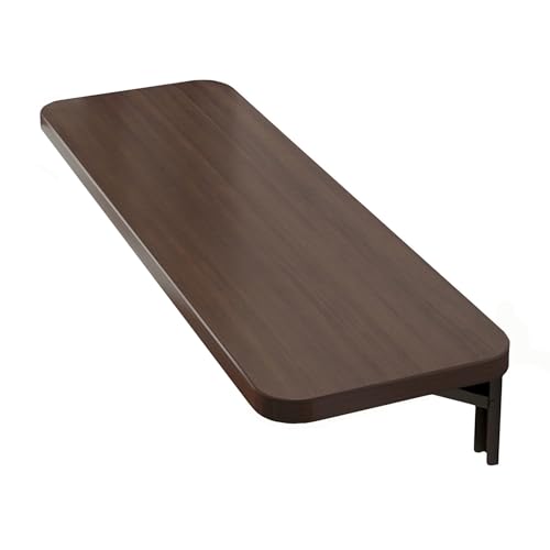 Wandschreibtisch Klappbar, Klapptisch Wandmontage, Unterstützt Stanzfreie Installation, Geeignet für Balkone, Restaurants und Bars(60x40cm/24x16in) von Generic