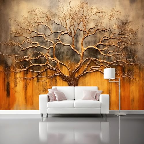Wandtapete Vlies Fototapete Bunt - Abstrakt Struktur Baum Wanddeko, Perfekt für Wohnzimmer & Schlafzimmer, Einfach anzubringen, Nicht selbstklebend, 300 x 210 cm Wandtapete Vlies Fototapete Bunt - Abstrakt Struktur Baum Wanddeko, Perfekt für Wohnzimmer & Schlafzimmer, Einfach anzubringen, Nicht selbstklebend, 300 x 210 cm von Generic