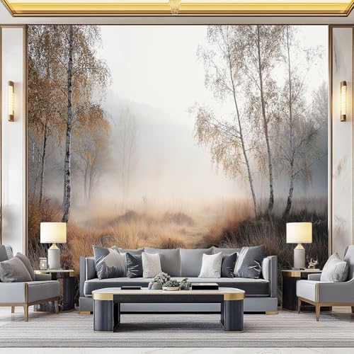 Wandtapete Vlies Fototapete Bunt - Natur Bäume Herbstwiese Wanddeko, Perfekt für Wohnzimmer & Schlafzimmer, Einfach anzubringen, Nicht selbstklebend, 400 x 280 cm Wandtapete Vlies Fototapete Bunt - Natur Bäume Herbstwiese Wanddeko, Perfekt für Wohnzimmer & Schlafzimmer, Einfach anzubringen, Nicht selbstklebend, 400 x 280 cm von Generic