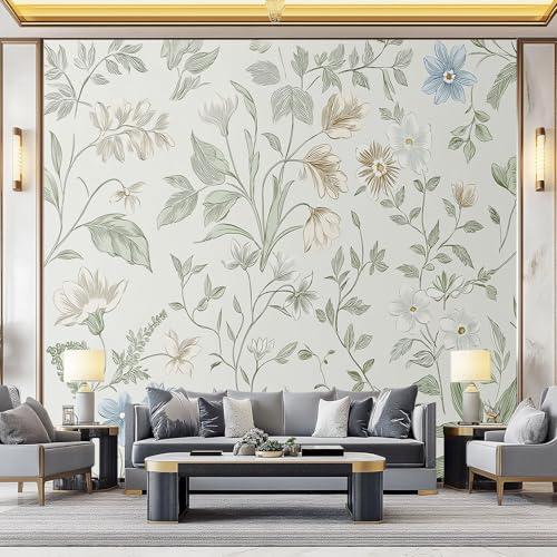 Wandtapete Vlies Fototapete Bunt - Retro Textur Rustikal Blätter Wanddeko, Perfekt für Wohnzimmer & Schlafzimmer, Einfach anzubringen, Nicht selbstklebend, 400 x 280 cm Wandtapete Vlies Fototapete Bunt - Retro Textur Rustikal Blätter Wanddeko, Perfekt für Wohnzimmer & Schlafzimmer, Einfach anzubringen, Nicht selbstklebend, 400 x 280 cm von Generic