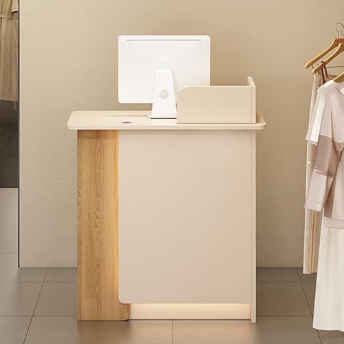 Warm Apricot Rezeption Schreibtisch Lockable Drawer Negotiation Table for Beauty Salon Spa Store Office80x45x95 cm Stylish and Functional Workspace Solution Warm Apricot Rezeption Schreibtisch Lockable Drawer Negotiation Table for Beauty Salon Spa Store Office80x45x95 cm Stylish and Functional Workspace Solution von Generic