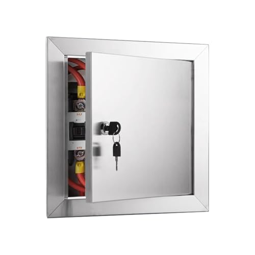 Wartungsklappe Revisionsklappen Service-Panel, abschließbare Revisionstür, Inspektion, 15, 20, 30, 40, 50 cm, Edelstahl-Zugangsloch, Trockenbau, Sanitär-Zugang, Kontrolltüren Wartungsklappe Revisionsklappen Service-Panel, abschließbare Revisionstür, Inspektion, 15, 20, 30, 40, 50 cm, Edelstahl-Zugangsloch, Trockenbau, Sanitär-Zugang, Kontrolltüren von Generic