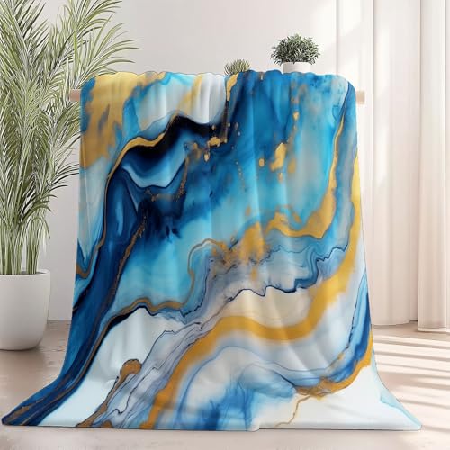 Waschbar Kuscheldecke Flanell Fleecedecke Blau – Warme Hautfreundliche Abstrakter Alkoholtintenmarmor Bedruckte Decke für Sofa Couch Bett Wohnzimmer Schlafzimmer, 220 x 240 cm Waschbar Kuscheldecke Flanell Fleecedecke Blau – Warme Hautfreundliche Abstrakter Alkoholtintenmarmor Bedruckte Decke für Sofa Couch Bett Wohnzimmer Schlafzimmer, 220 x 240 cm von Generic