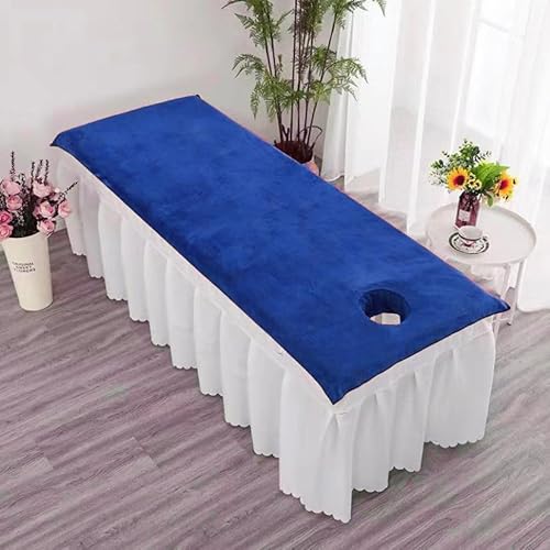 Waschfreies Schönheitssalon Badetuch Bett, großes Handtuch mit Löchern, spezielles Massage Therapie Shop für Schönheitsbett, 180 * 200 super dick Löchern Waschfreies Schönheitssalon Badetuch Bett, großes Handtuch mit Löchern, spezielles Massage Therapie Shop für Schönheitsbett, 180 * 200 super dick Löchern von Generic