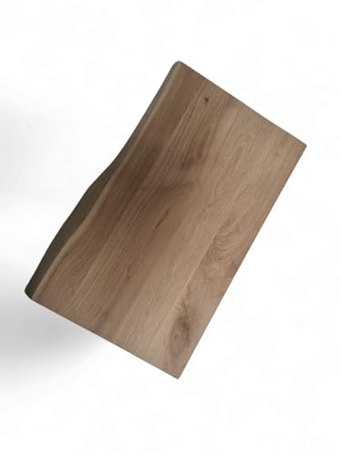 Waschtisch Eiche Platte Natur Holzplatte massiv Holz Aufsatzbecken Waschbeckenplatte Naturkante 60 cm Lang Neu von Generic