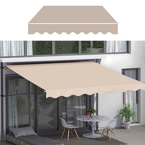 Wasserabweisend Markisestoff,Ersatzstoff Für Terrassenmarkisen,Markisenbespannung,Ersatzmarkisenstoff,Wasserdichter Sonnenschutz,Terrassenabdeckungen Für Schatten Und Regen(C-09,3x2.4m) von Generic