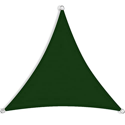 Wasserdicht 7.8x7.8m Outdoor Awning Canopy 98% UV Schutz Sunshade für Garten Beach Patio Hinterhof Parties Includes Seil Fixing Kits Dark Green von Generic