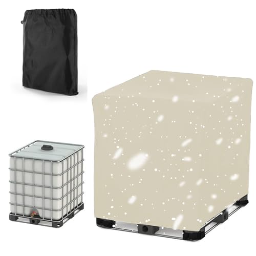 Wasserdicht Schutzhülle für IBC Container 300L 600L 800L 1000L, IBC Tank Abdeckung, 420D Reißfest Abdeckplane für Regentonne Wassertank mit Verstellbarer KOR(Size:600L :120 * 80 * 100CM,Color:Beige) Wasserdicht Schutzhülle für IBC Container 300L 600L 800L 1000L, IBC Tank Abdeckung, 420D Reißfest Abdeckplane für Regentonne Wassertank mit Verstellbarer KOR(Size:600L :120 * 80 * 100CM,Color:Beige) von Generic