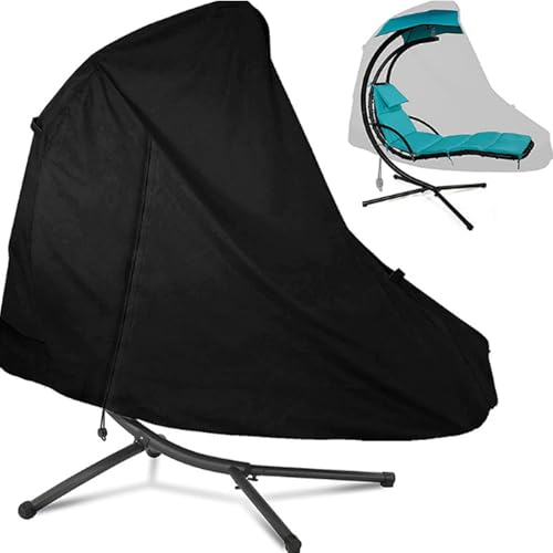 Wasserdichte Hängesessel Abdeckung,Abdeckung für Schwingsessel Gartenliege,Hängeliege Schutzhülle Oxford 420D Gewebe Abdeckplane Abdeckhaube(Size:420D:185x117x198cm,Color:A) von Generic