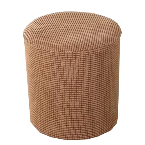 Wasserdichter Schutzhülle Für Ottomane Stretch, Elastische Repose-Pieds Bezug Aus Polyester Spandex, Rutschfester Fußhocker Schonbezug Waschbar(Khaki,30x30cm(12x12inch)) von Generic