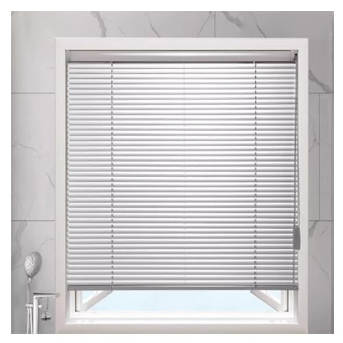 Wasserfeste Aluminium-Fensterjalousien mit Sichtschutz, Kabellose Lichtfilternde Horizontale Rollläden für Feuchte Bereiche, Leicht Zu Reinigen(W130xH120cm(51x47)) von Generic