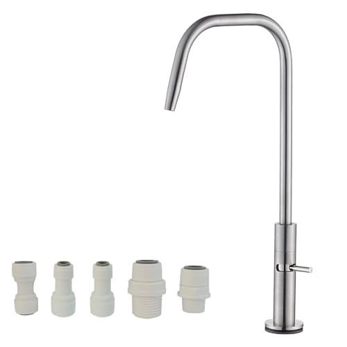 Wasserfilter Wasserhahn für Küchenspüle, Trinkwasserhahn, Edelstahl SUS304 Küche Bar Trinkwasserhahn Gebürstetes Nickel-Finish von Generic