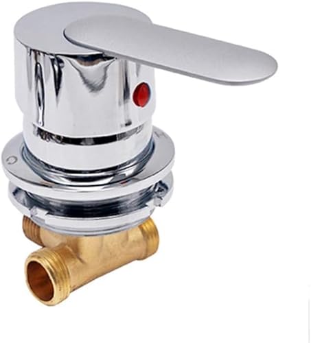 Wasserhahn 1 Weg Ausgang Umsteller Schraube Gewinde Duscharmatur Kalt Und Heiß Messing Duscharmatur Mischer Umsteller Für Duschkabine 50-55 Lochgröße, Keramikpatrone, Einhandgriff D, B Wasserhahn 1 Weg Ausgang Umsteller Schraube Gewinde Duscharmatur Kalt Und Heiß Messing Duscharmatur Mischer Umsteller Für Duschkabine 50-55 Lochgröße, Keramikpatrone, Einhandgriff D, B von Generic