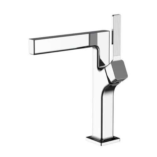 Wasserhahn Bad für Waschbecken Mischbatterie Waschtischmischer Badezimmerarmaturen Chrom Wasserfall Einhebel Heiß und Kalt von Generic