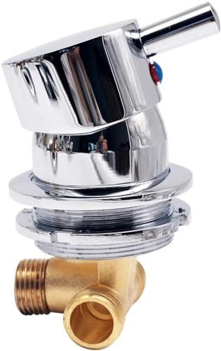 Wasserhahnarmaturen, Mischbatterie, Innenkartuschen-Ersatz, 1-Wege-Ausgang, Umsteller, Schraubgewinde, Duscharmatur, kaltes und heißes Messing, Duscharmatur, Mischbatterie für Duschkabine, Keramik-A Wasserhahnarmaturen, Mischbatterie, Innenkartuschen-Ersatz, 1-Wege-Ausgang, Umsteller, Schraubgewinde, Duscharmatur, kaltes und heißes Messing, Duscharmatur, Mischbatterie für Duschkabine, Keramik-A von Generic