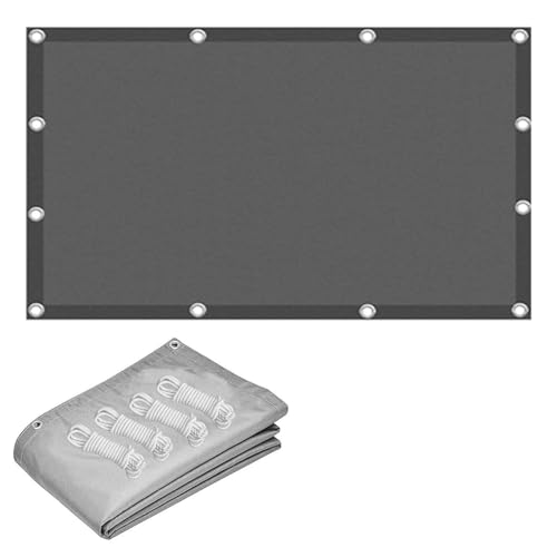 Waterproof Sun Shade Sail 3x3m Rectangle - 95% UV Protection Canopy Awning for Patio, Outdoor, Pergola, Balcony, Party (Dark Grey) - Durable Garden Shade Solution von Generic