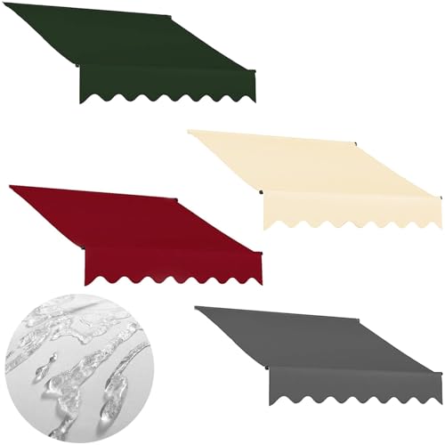Waterproof UV Resistant Replacement Fabric for Awnings Patio Canopy Tarpaulin Green 10x8ft (2/3/4/5m) No Fading Ideal for Terrace and Garden Use von Generic
