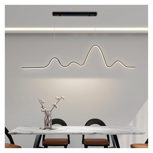 Wave Line Kücheninsel Restaurant Pendelleuchte Moderne minimalistische LED Aluminium Hängelampe Innenbeleuchtung Wave Line Kücheninsel Restaurant Pendelleuchte Moderne minimalistische LED Aluminium Hängelampe Innenbeleuchtung von Generic