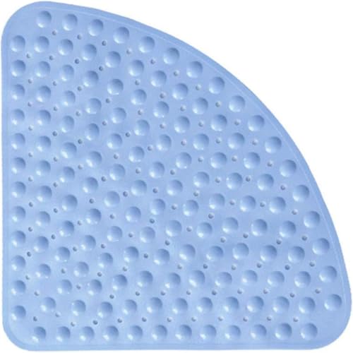 Wc Fächerförmiger Saugnapf PVC-bodenmatte Für Dusche Hotel Dreiecksmatte Badematte Für Abfluss Küche Badezimmer, Blue, 70X70CM Wc Fächerförmiger Saugnapf PVC-bodenmatte Für Dusche Hotel Dreiecksmatte Badematte Für Abfluss Küche Badezimmer, Blue, 70X70CM von Generic