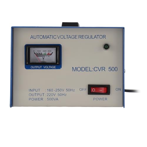 Wechselspannungsstabilisator, Einphasiger Automatischer Spannungsregler mit 160–250 V Eingang und 220 V Ausgang, CVR 500 VA, Einphasiger Spannungstransformator für von Generic