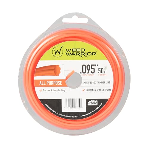 Weed Warrior Allzweck-Trimmerfaden aus Nylon, 0,95 Zoll x 15,2 m von Generic