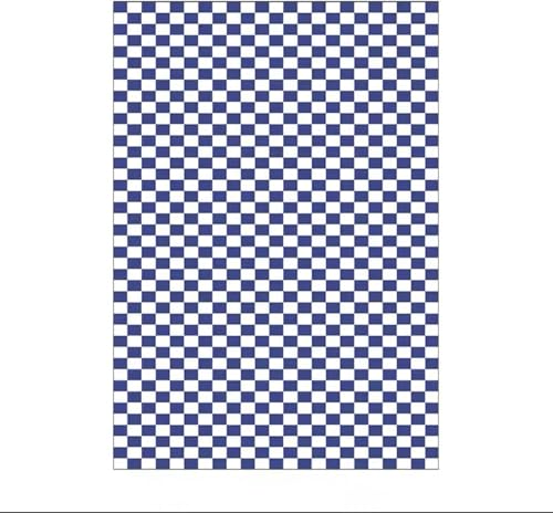 Weicher Flauschiger Vintage-Teppich, Schachbrettteppich, Wohnzimmerteppich, Blauer Und Weißer Teppich, Farbenfrohe Vintage-wohnkultur, Blue, 120x160cm Weicher Flauschiger Vintage-Teppich, Schachbrettteppich, Wohnzimmerteppich, Blauer Und Weißer Teppich, Farbenfrohe Vintage-wohnkultur, Blue, 120x160cm von Generic