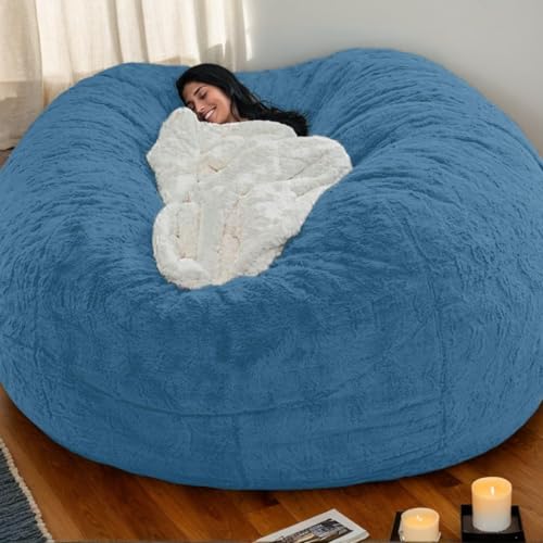Weicher Sitzsackbezug Aus Samt Ohne Füllung Waschbarer Verdickter Stretchstoff Mit Reißverschluss Einfarbig Moderner Stil Gaming Sitzsack Teenager Erwachsene Gebrauch,A,180 * 90cm von Generic