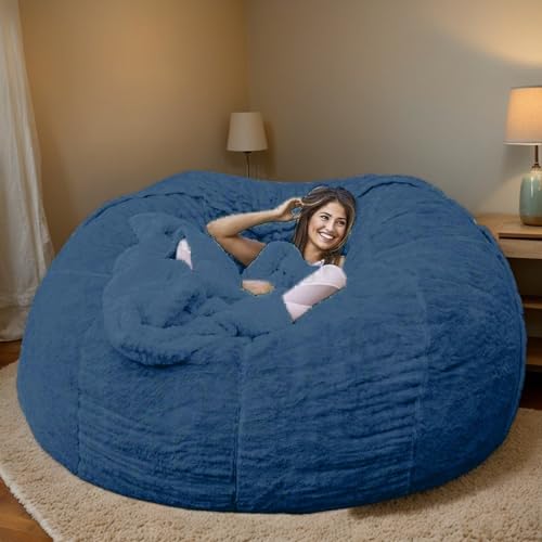 Weicher Sitzsackbezug Aus Samt Ohne Füllung Waschbarer Verdickter Stretchstoff Mit Reißverschluss Einfarbig Moderner Stil Gaming Sitzsack Teenager Erwachsene Gebrauch,C,180 * 90cm von Generic