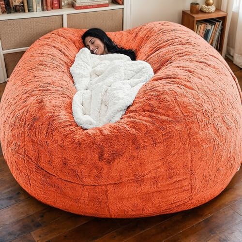 Weicher Sitzsackbezug Aus Samt Ohne Füllung Waschbarer Verdickter Stretchstoff Mit Reißverschluss Einfarbig Moderner Stil Gaming Sitzsack Teenager Erwachsene Gebrauch,D,180 * 90cm von Generic