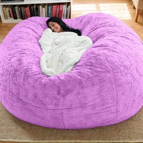 Weicher Sitzsackbezug Aus Samt Ohne Füllung Waschbarer Verdickter Stretchstoff Mit Reißverschluss Einfarbig Moderner Stil Gaming Sitzsack Teenager Erwachsene Gebrauch,F,180 * 90cm von Generic
