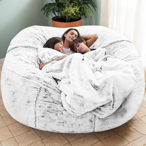 Weicher Sitzsackbezug Aus Samt Ohne Füllung Waschbarer Verdickter Stretchstoff Mit Reißverschluss Einfarbig Moderner Stil Gaming Sitzsack Teenager Erwachsene Gebrauch,I,180 * 90cm von Generic