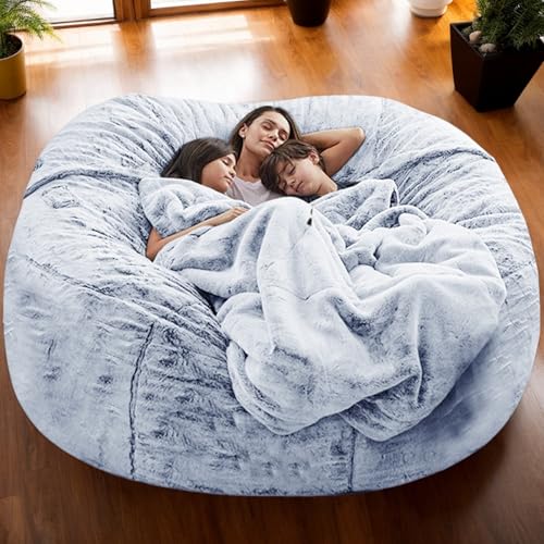 Weicher Sitzsackbezug Aus Samt Ohne Füllung Waschbarer Verdickter Stretchstoff Mit Reißverschluss Einfarbig Moderner Stil Gaming Sitzsack Teenager Erwachsene Gebrauch,K,180 * 90cm von Generic