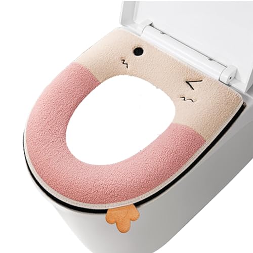 Weiches Toilettensitzkissen, atmungsaktiv, gepolsterter Toilettensitz mit Reißverschluss und Griff, wiederverwendbares WC-Kissen, praktischer runder WC-Sitz für Hotel, Krankenhaus, Handicap von Generic
