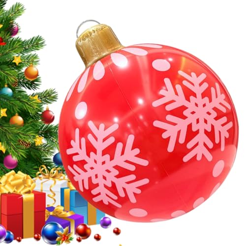Weihnachtliche Outdoor-Luftdekoration - PVC Weihnachtskugeln Aufblasbar | 61cm Große wasserdichte Weihnachtskugel Für Park Garten Baum Dach Hinterhof Weihnachtliche Outdoor-Luftdekoration - PVC Weihnachtskugeln Aufblasbar | 61cm Große wasserdichte Weihnachtskugel Für Park Garten Baum Dach Hinterhof von Generic