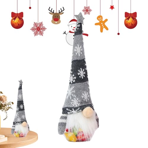 Weihnachts-Süßigkeiten-Glas – Weihnachtswichtel, Süßigkeiten-Box, Ornament, dekorative Behälter für Snacks, Schokolade, Tee, Urlaub, Bar, Klassenzimmer, Küchenregal, Kaminsims, Eingangsbereich, Büro Weihnachts-Süßigkeiten-Glas – Weihnachtswichtel, Süßigkeiten-Box, Ornament, dekorative Behälter für Snacks, Schokolade, Tee, Urlaub, Bar, Klassenzimmer, Küchenregal, Kaminsims, Eingangsbereich, Büro von Generic