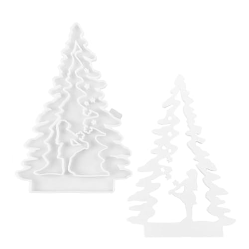 Weihnachtsbaum Silikonform, Weihnachtsbaum Epoxidform | Silikon Plug-in Dekorform | -Form mit realistischem Aussehen für die Herstellung von Festivalgeschenken, Kunsthandwerk, Heimdekoratio Weihnachtsbaum Silikonform, Weihnachtsbaum Epoxidform | Silikon Plug-in Dekorform | -Form mit realistischem Aussehen für die Herstellung von Festivalgeschenken, Kunsthandwerk, Heimdekoratio von Generic