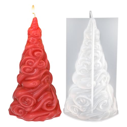 Weihnachtsbaum Silikonform - 3D Tannenbaum Kerzenform Silikon - Duftform Für Raum Schreibtisch Feiertage Büro Party von Generic