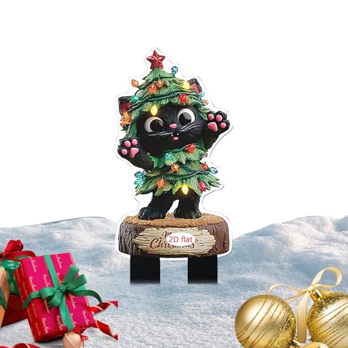 Weihnachtsdekoration, Erdspieße für den Außenbereich, dekorative Elemente für den Außenbereich, Weihnachtsdekoration, flache 2D-Acrylschilder für Blumentöpfe, Garten, Rasen, Pfad Weihnachtsdekoration, Erdspieße für den Außenbereich, dekorative Elemente für den Außenbereich, Weihnachtsdekoration, flache 2D-Acrylschilder für Blumentöpfe, Garten, Rasen, Pfad von Generic