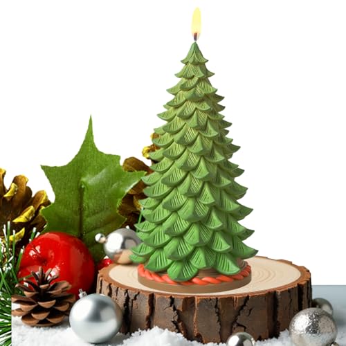 Weihnachtsformen -christmas Baum Aromatherapie Kerze 3d Baum Weihnachtsliefe Silikon, Crafting -Werkzeuge Nicht -Stick für Seife Gips Gips Casting Art Projects Schreibtisch Party Dekorationen Ki von Generic