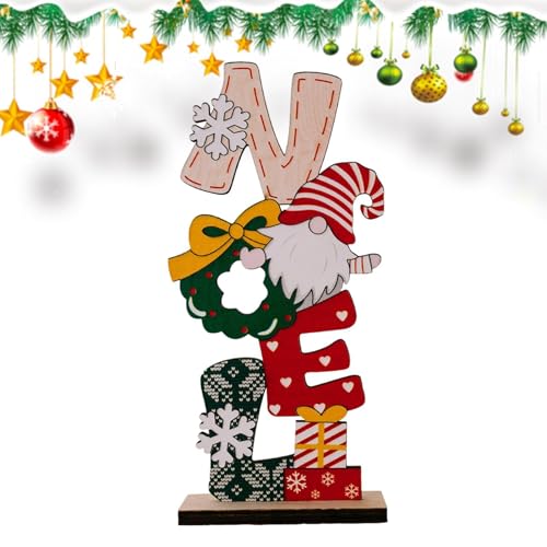 Weihnachtsschmuck mit Zwergen – Tischdekoration mit Zwergen, Dekoration Tomte Ornament | Schilder mit Weihnachtszwergen mit eleganter Silhouette, Tischläufer mit skandinavischen Zwergen für von Generic